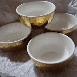 Luxury Gold Ceramic Bowls 