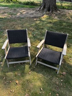 Set of 2 Wooden Porch Chairs