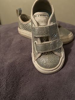 Grey Sparkle Converse