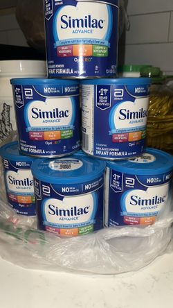 Similac Advance Fórmula infantil con hierro, fórmula en polvo 7  lata de 12.4 onzas