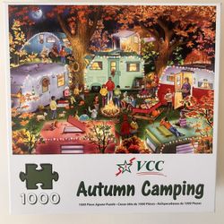 Vermont Christmas Company - Autumn Camping - 1000 Piece Puzzle