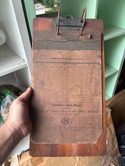 Antique Yawman & Erbe No. 60 Shannon Compressor Clipboard