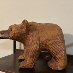 Bear Wood Carving