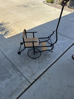Antique Fold Away Child’s Buggy, Pull Carriage/Stroler