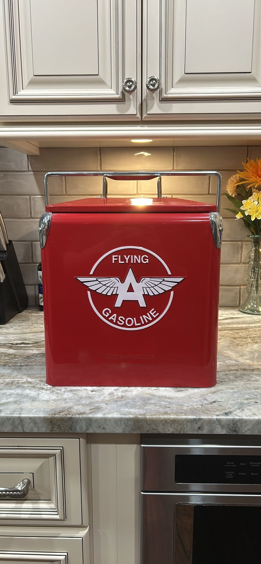 Retro Flying Gasoline Cooler