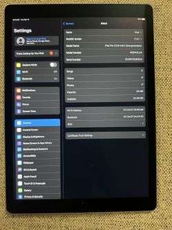 iPad Pro 12.9inch 2nd Gen WIFI 64gb