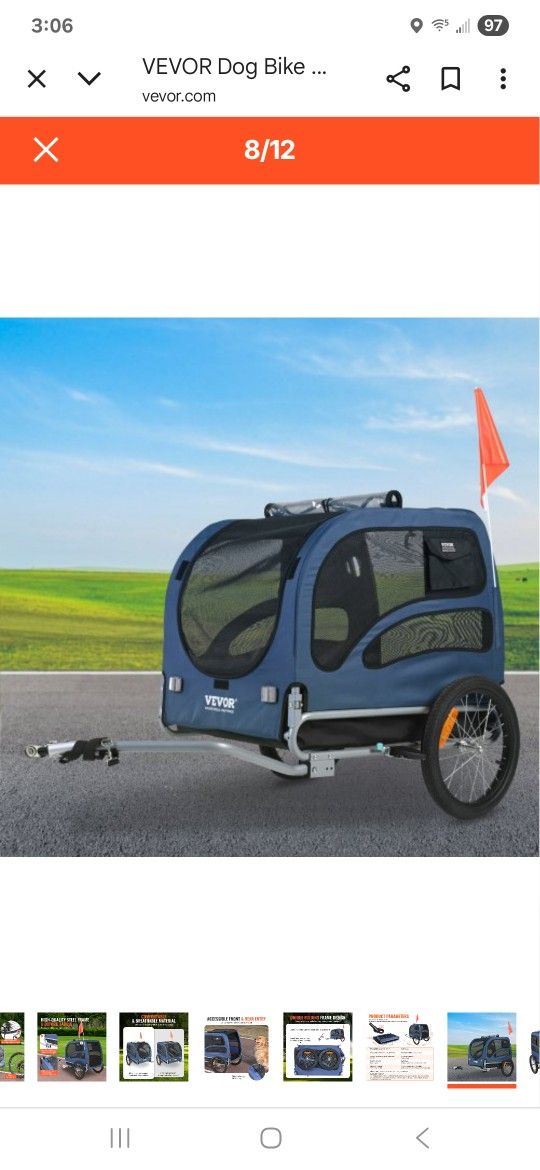 Dog, Bike, Bicycle Buggy, Cart, Up To 100 Lb