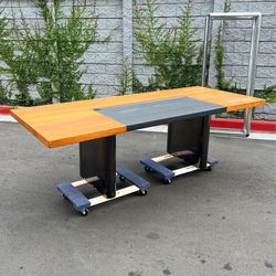 Vintage Mid Century Huge Executive Office Desk Table