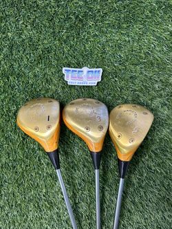 PING Zing Karsten Gold 1W/3W/5W Collectors Golf Clubs Original Shafts RH