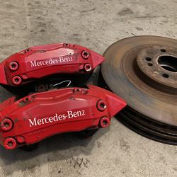 Ml55 AMG Brakes Calipers Rotors Set W163 Front