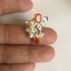 Carnelian vintage ladies ring size 6.5