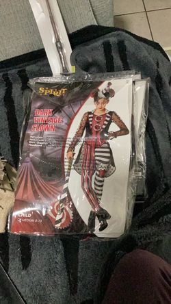 Spirit Dark Vintage Clown Kids Costume