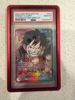 One Piece Card Game OP01 Luffy PSA 10