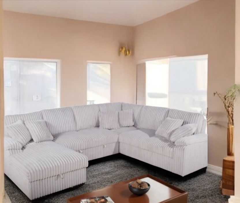 New! Super Comfy! Soft Touch Sofa Sectional Sleeper !!!