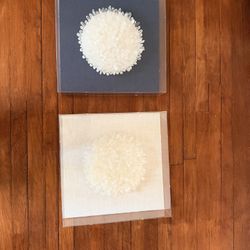 Modern Framed Crystal Wall Art (Set of 2) – Acrylic Shadow Box Decor