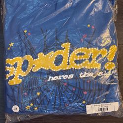 blue and yellow spider hoodie