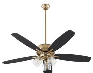 Ventilador color gold aspa negras o color cafe puede usarlas