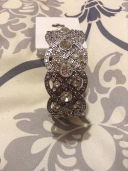 Silver Rhinestones Bracelet/Bangle