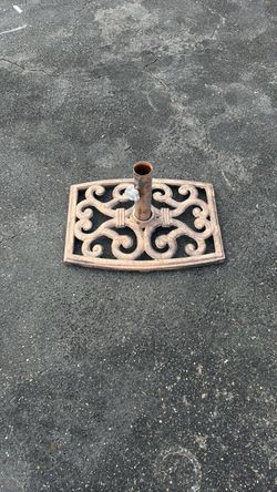 Cast Iron Patio Umbrella Base Stand