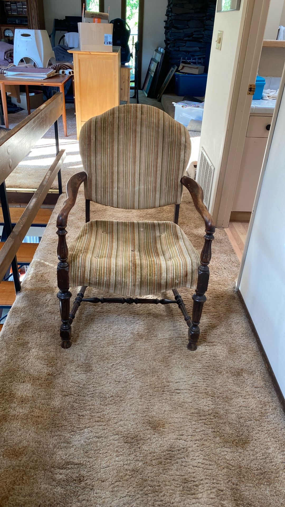 Vintage Velvet Armchair