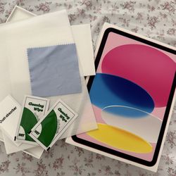 iPad (A16) Wi-Fi 128 GB Pink New Apple . Wireless Keyboard Case Pink . 