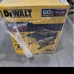 DeWALT 60V MAX FLEXVOLT 8-1/4-Inch Adjustable Table Saw (Tool Only). Battery not included. New! $575 Location: Arlington  Se Habla Español
