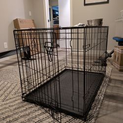 Single Door Folding Wire Dog Crate