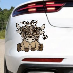 Highland Cow 🐮 Car Decals!  $5 