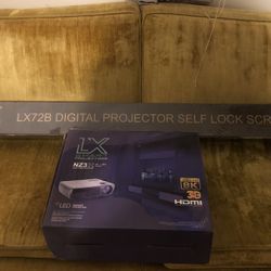 Brand New “ LX Smart Projector NZ3” With “ LX72B Digital Projector Self Lock Screen “