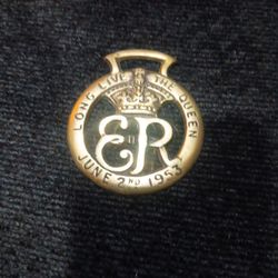 Queen Elizabeth Brass Medallion 