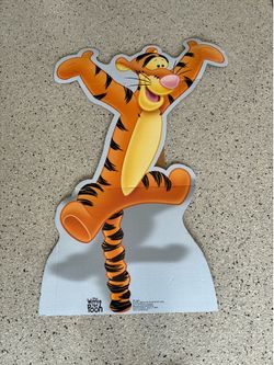 46” TIGGER Disney Winnie The Pooh Cardboard Cutout. Pre Owned. Never Used.