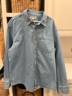 Madewell mens jean shirt size L
