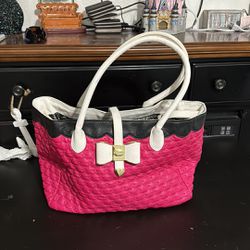 Betsy Johnson Pink Purse/ Tote Bag