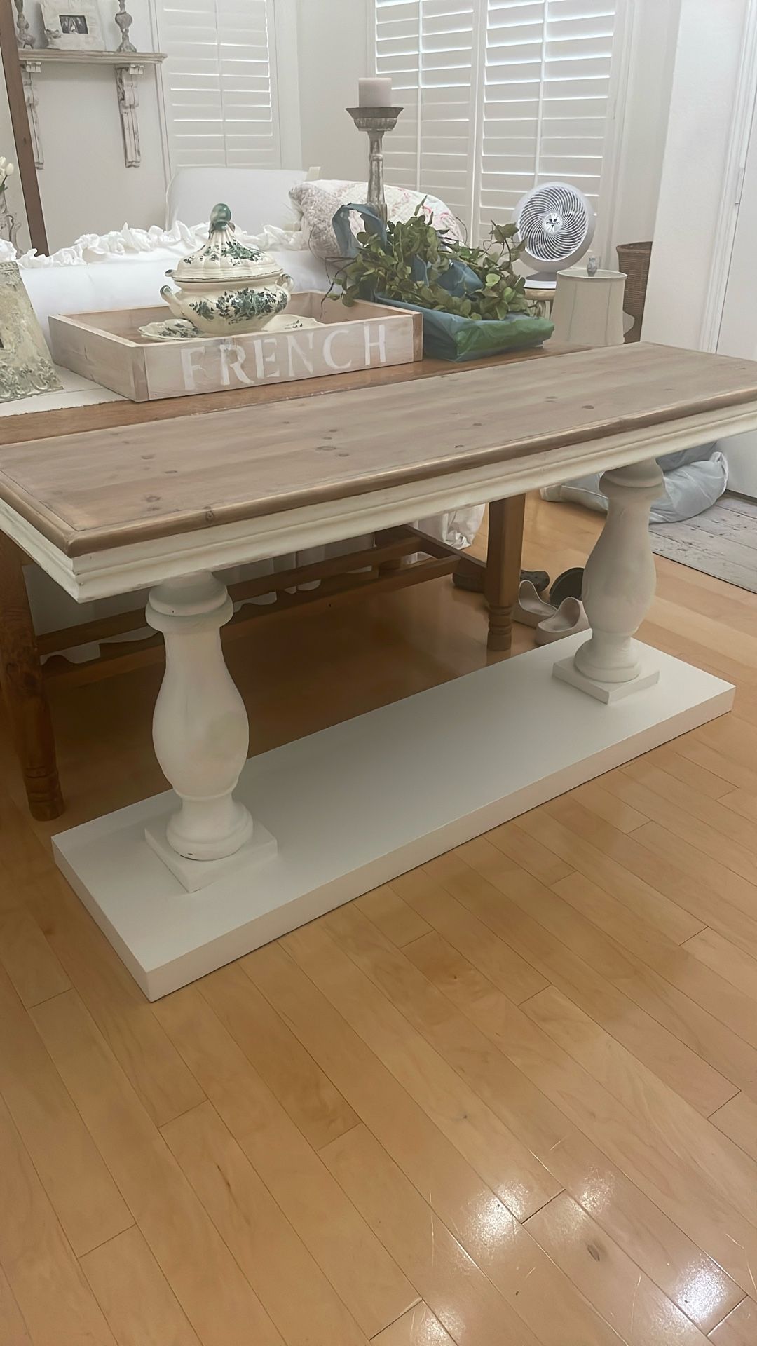 Large Wood Console/ Sofa Table
