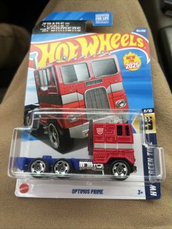 2025 Hot Wheels Transformers OPTIMUS PRIME 104/250 HW Screen Time BRAND NEW