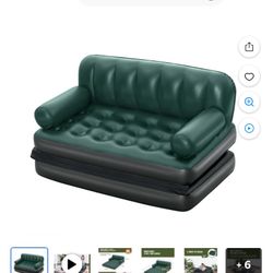 Inflatable Sofa , New Has Small Leak , Can Be Fixed 