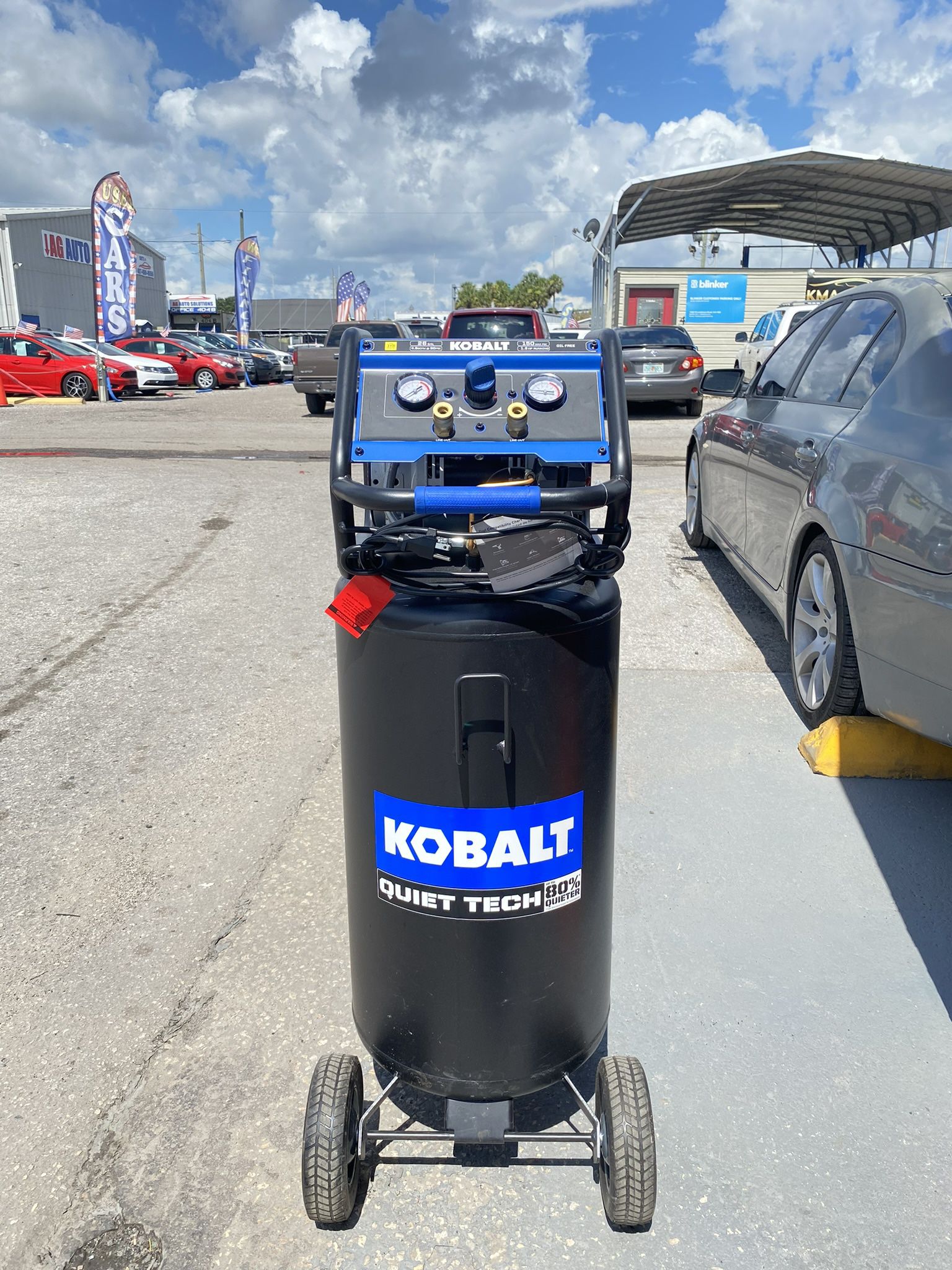 Kobalt Air Compresor Portable 80%quiet Less 26gal 150psi