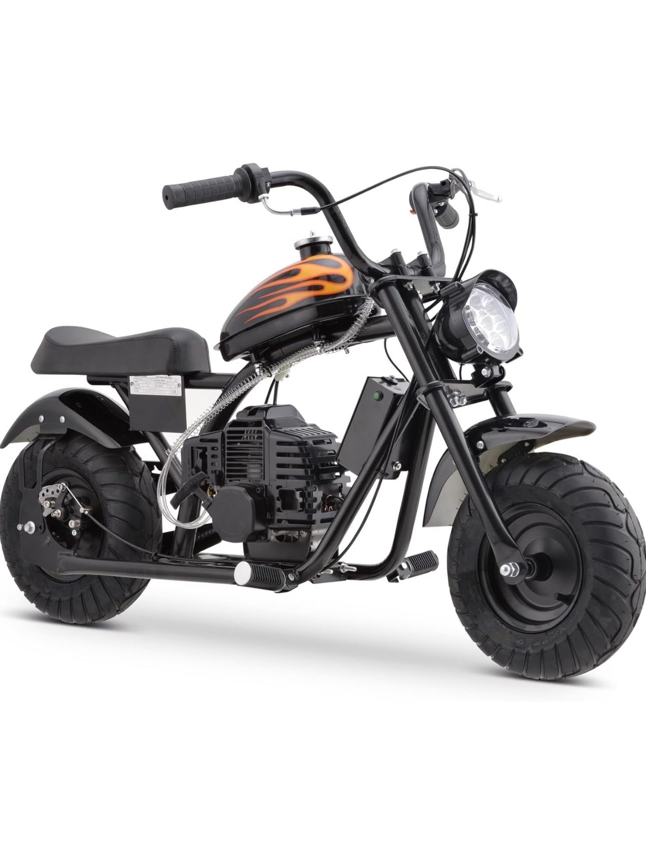 49.4 CC 2-Stroke Dirt Bike Premium Tire, Metal Frame, Disc Brakes, Max Load 165Lbs, Up to 20Mph