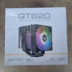 RUIX GT620 CPU Cooler 6 Heat Pipes, Dual Tower, Dual 120mm PWM Fans, 220W TDP