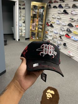 Black Rhinestone Embellished Baseball Cap