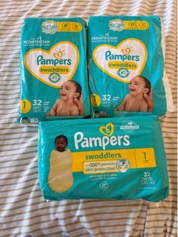 Pampers size 1 diaper bundle