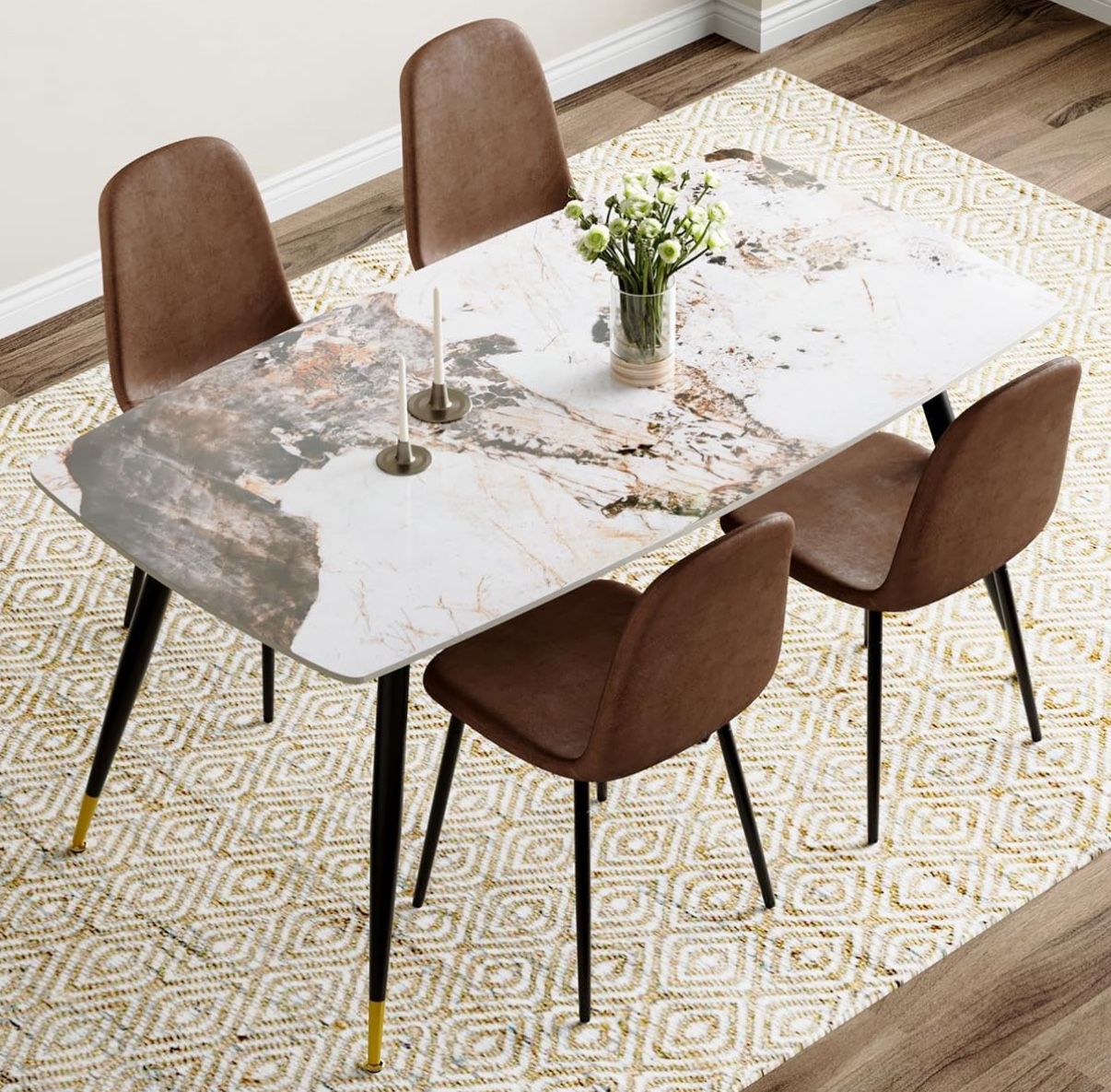 Brand New Modern Dining Table Set for 4-$250 (Paid $633)
