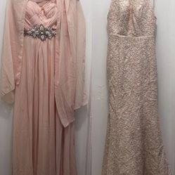 Bridesmaids Dresses Lot Of 2 Size 4 Small