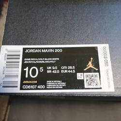 Jordan Maxin 200 Royal Volt - Size 10.5