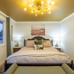 Like-new  King Bed + Sealy Mattress - $750 