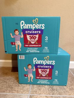 Brand New Pampers Cruisers 360 Pull on Diapers Size 3 pack of 78