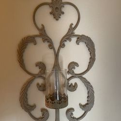 Wall Decor With Candle Sconce