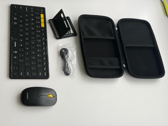 Samsers Foldable Bluetooth Keyboard and Mouse Set