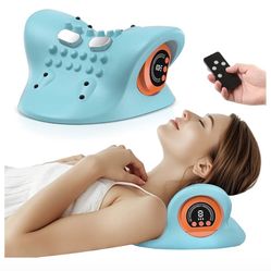 Smedz Neck Massager 2026 New Upgrade 3 in 1 Portable Massager with Heat &Comfortable Stretching–Adjustable Intensity for Neck & Shoulder Relaxation at