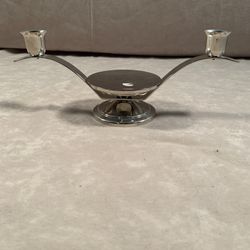 Silver Candlestick Holder 